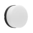 Arandela Led Redonda Abs 8w 3000k Ip65 Jabuti - PRETO