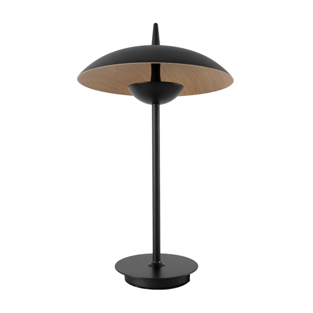 Luminaria De Mesa Led Metal Preto Freijo 12w 3000k Shimeji