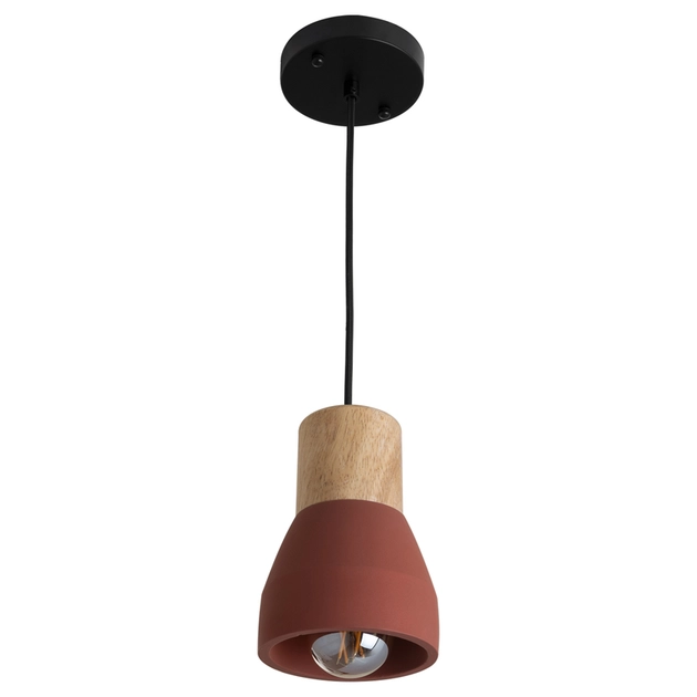 Pendente Concreto Madeira Bottle