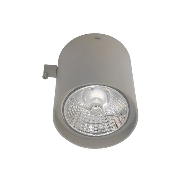 Plafon Sobrepor 7w Aluminio Concreto