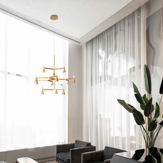 Pendente Led Metal Aluminio 50w 3000k Ramus