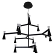 Pendente Led Metal Aluminio 50w 3000k Ramus - PRETO