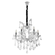 Lustre Cristal K9 Metal Cromado Florença