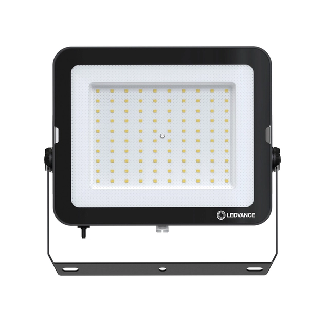Projetor Led Aluminio Preto Com Fotocelula 100w 100 3000k