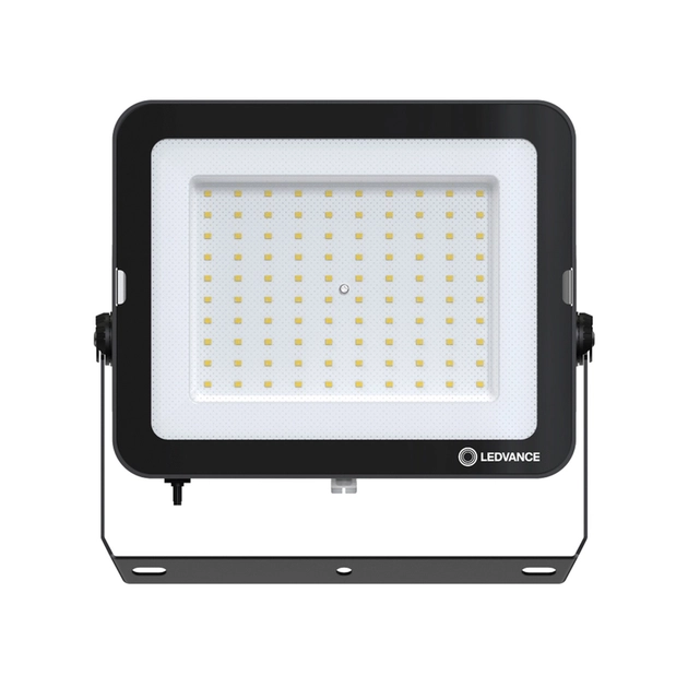 Projetor Led Aluminio Preto Com Fotocelula 100w 100 5000k