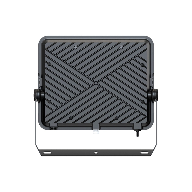 Projetor Led Aluminio Preto Com Fotocelula 100w 100 5000k