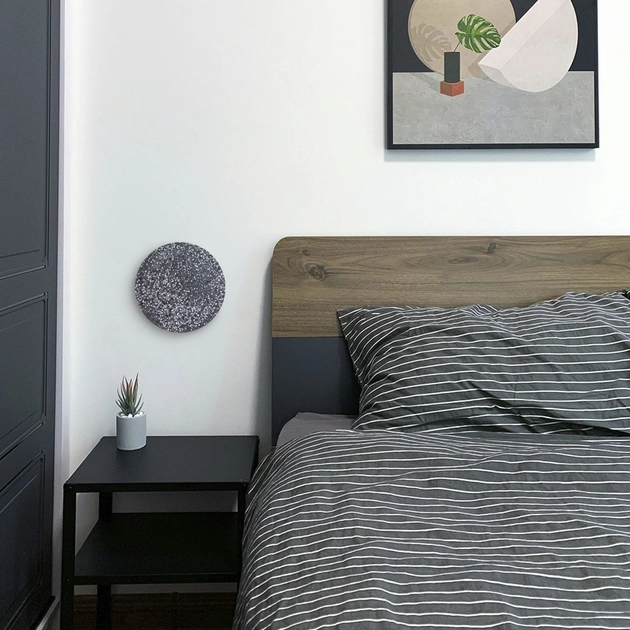 Arandela Metal Preto E Freijo - Yamamura