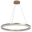 Pendente Led Alumínio Dourado 45w 3000k Anelo