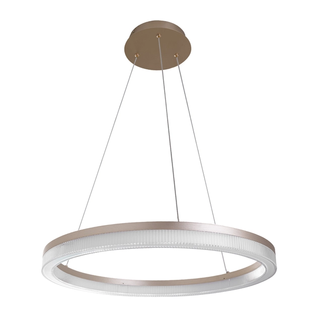 Pendente Led Aluminio Dourado 35w 3000k Anelo
