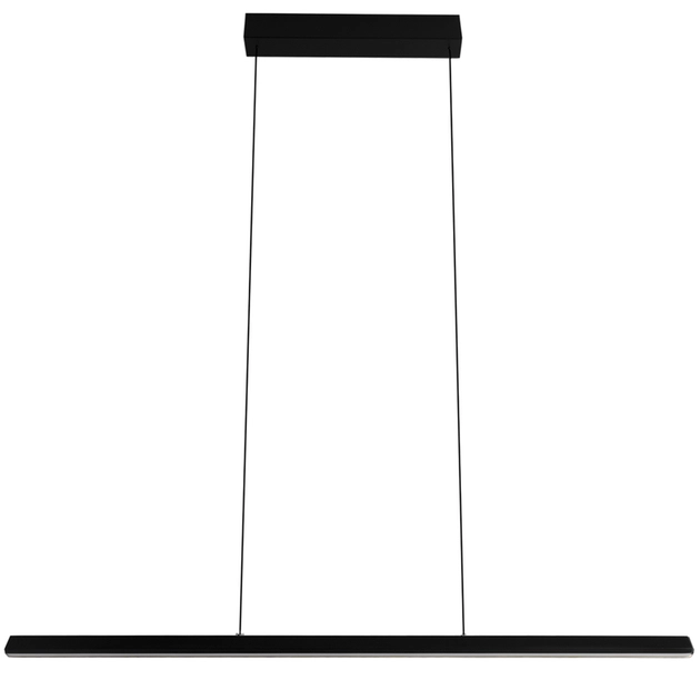 Pendente Led Dimerizavel Aluminio Preto 12w 3000k Strip