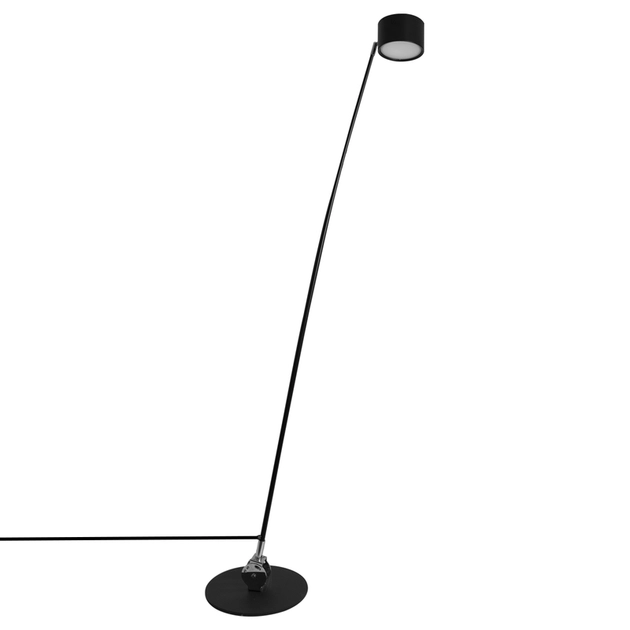 Luminaria De Piso Led Aluminio Preto 15w 3000k 2m Effect