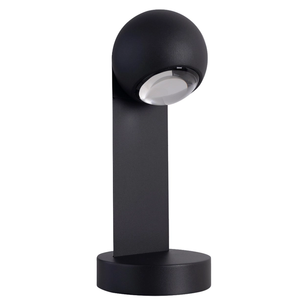Balizador Led Aluminio Preto 3w 60 3000k Ip65 Lens
