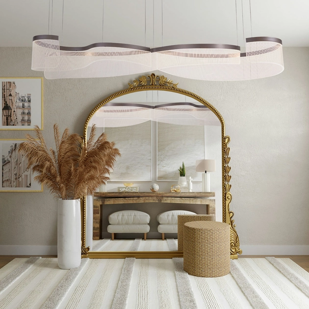 Pendente Led Metal E Aluminio Cafe 105w 3000k Organic