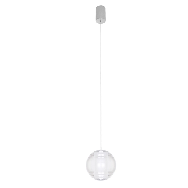 Pendente Led Aluminio Cromado 7w 3000k Sky