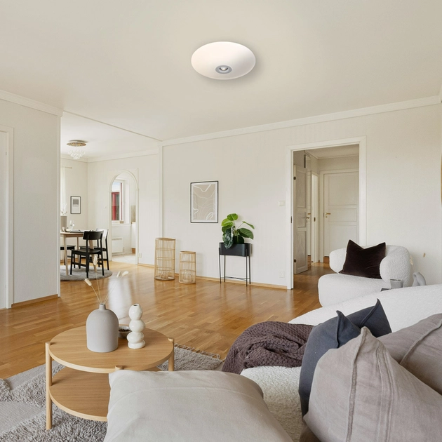 Plafon Led De Sobrepor Dimerizavel Branco 21w 3000k Trend