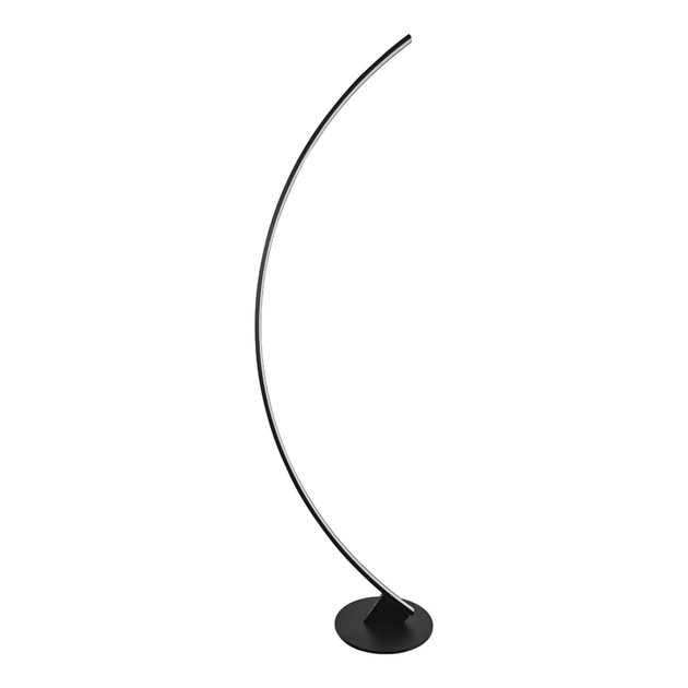 Luminaria De Piso Led Aluminio Preto 23w 3000k Curve