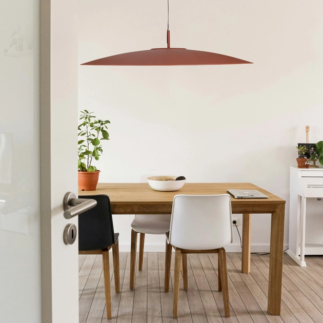 Pendente Led Aluminio 17w 60 3000k 90cm Plato