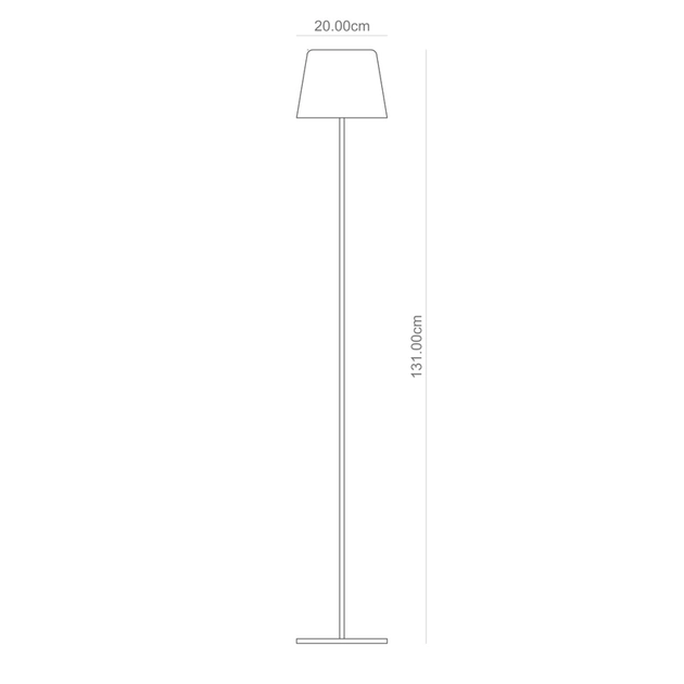 Luminaria De Piso Led Dimerizavel 4w 3000k Battery
