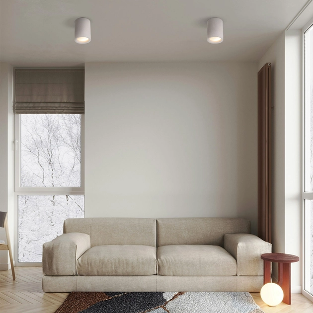 Plafon Led De Sobrepor Gesso Branco 10w 3000k Stone