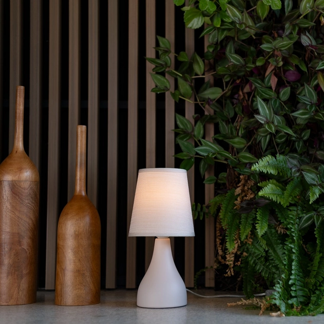 Abajur Ceramica Creme Oleiro