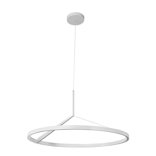 Pendente Led Dimerizavel Aluminio 30w 3000k Circle