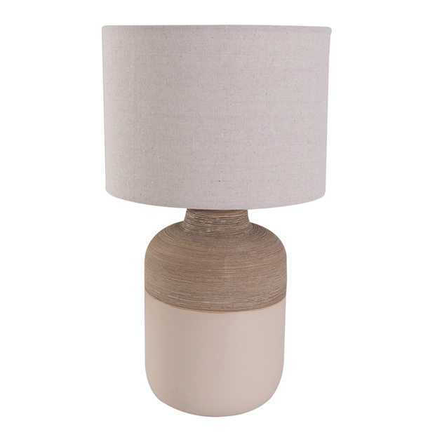 Abajur Ceramica Creme Cafe Oleiro