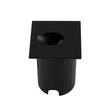 Balizador Led De Embutir Quadrado 2w 3000k Ip65 Beam - PRETO