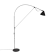 Luminária De Piso Led Dimerizável Aço Preto 6w 3000k Simple