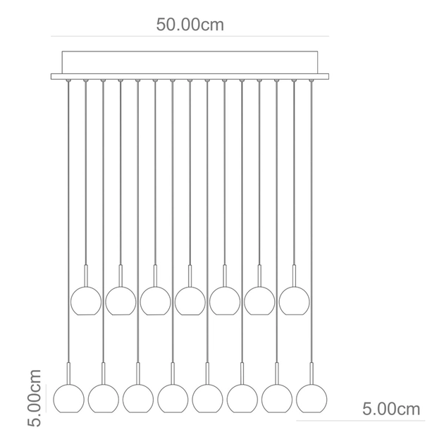 Pendente Led Aluminio 58w 3000k Marionete