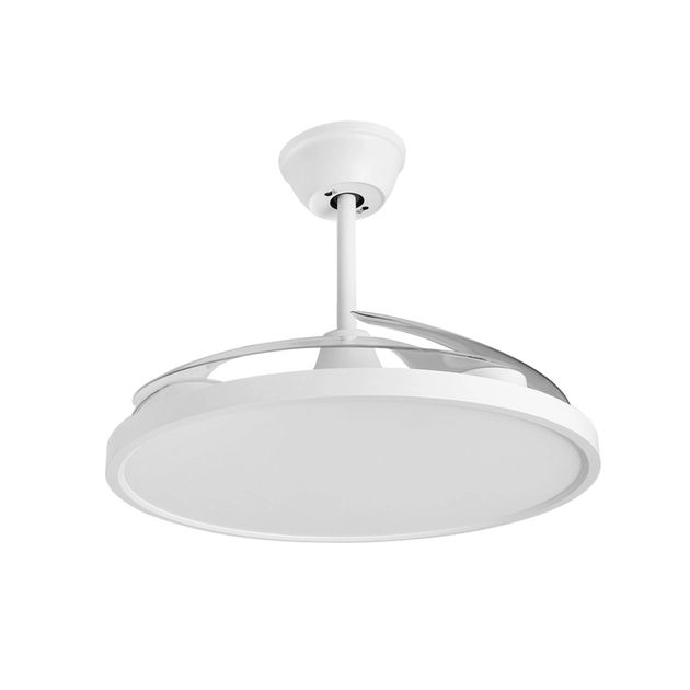 Ventilador De Teto Led Termoplastico Branco 30w Lotus