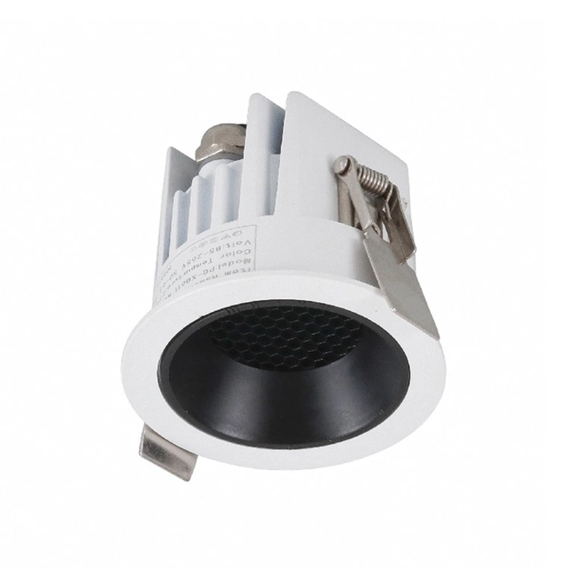 Plafon Led De Embutir Branco Preto 7w 15 Irc98 Tutti