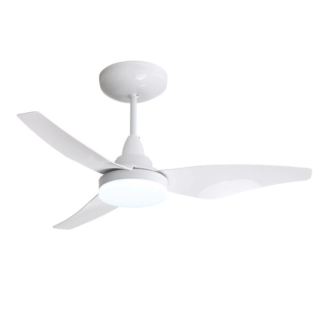 Ventilador De Teto Led Termoplastico Branco 14w Mestre