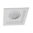 Plafon De Embutir Quadrado Aluminio Recuado Ii - BRANCO