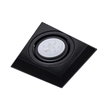 Plafon De Embutir Quadrado Aluminio No Frame Ii - PRETO