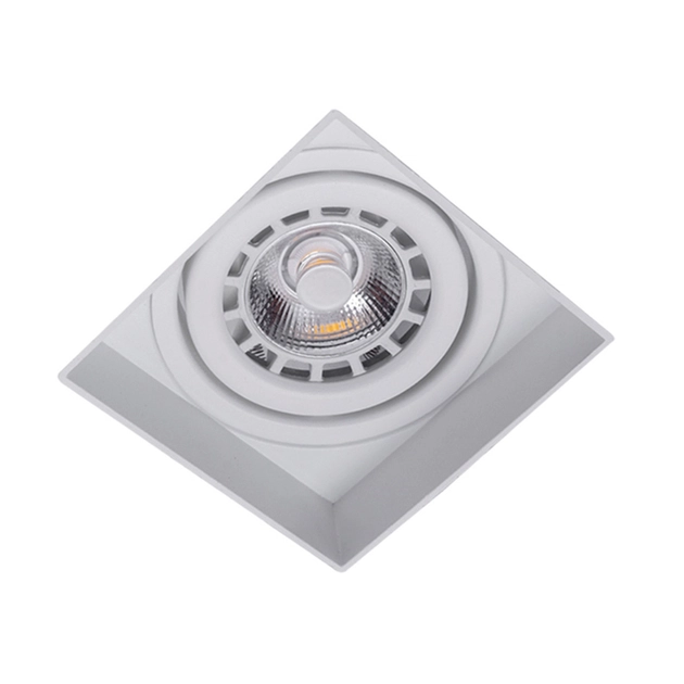 Plafon De Embutir Aluminio Branco 9,6x9,6cm No Frame Ii