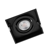 Plafon De Embutir Aluminio 6,1x6,1cm No Frame Ii - PRETO