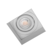 Plafon De Embutir Aluminio 6,1x6,1cm No Frame Ii - BRANCO