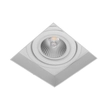 Plafon De Embutir Aluminio 9,6x9,6cm No Frame Ii - BRANCO