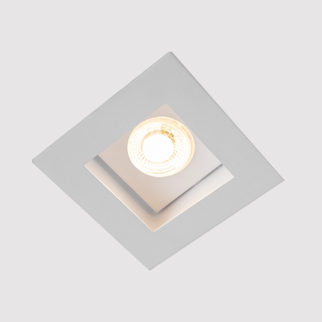 Plafon De Embutir Aluminio 7,5x7,5cm Flat