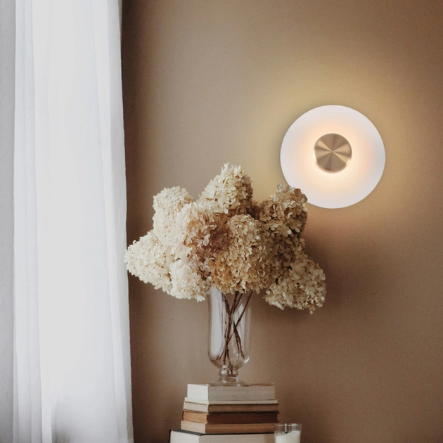 Arandela Led Aluminio Dourado 4w 280lm 3000k Slice
