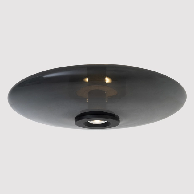 Plafon Led De Sobrepor Dimerizavel Preto 21w 80 3000k Trend