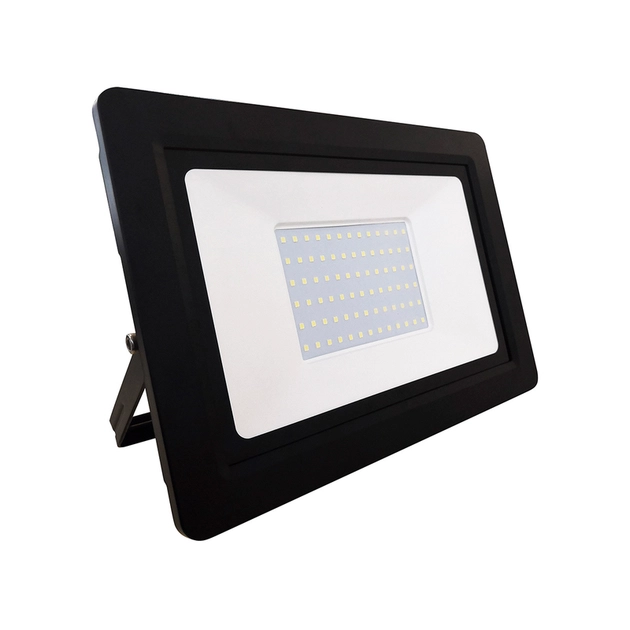 Projetor Led Aluminio Preto 100w 7500lm Ip66 6500k Deep