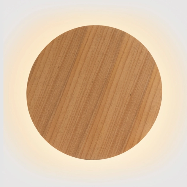 Arandela Led Madeira Louro Freijo 13,5w 3000k Clean