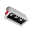 Plafon Led De Embutir Aluminio 7w 48 2700k Picco - PRETO / BRANCO