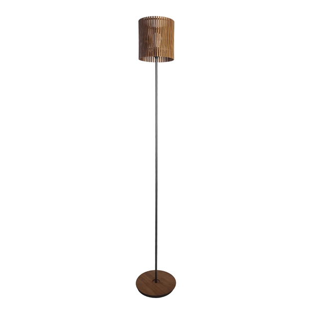 Luminaria De Piso Madeira Natural Imbuia Living Hinges