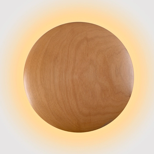 Arandela Led Madeira Castanho 10,4w Eclipse 33cm