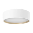 Plafon Sobrepor Aluminio Redondo 45cm Ravena - BRANCO DOURADO