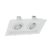 Plafon De Embutir Aluminio 20x11,7cm Recuado Ii - 