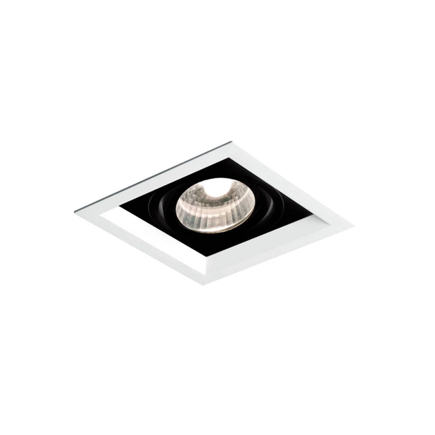 Plafon De Embutir Aluminio 10,4x10,4cm Recuado Ii