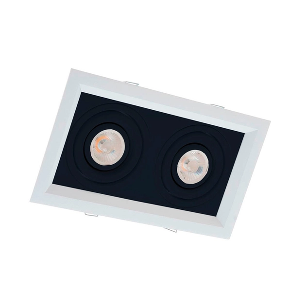 Plafon De Embutir Aluminio 24,1x13,8cm Recuado Ii